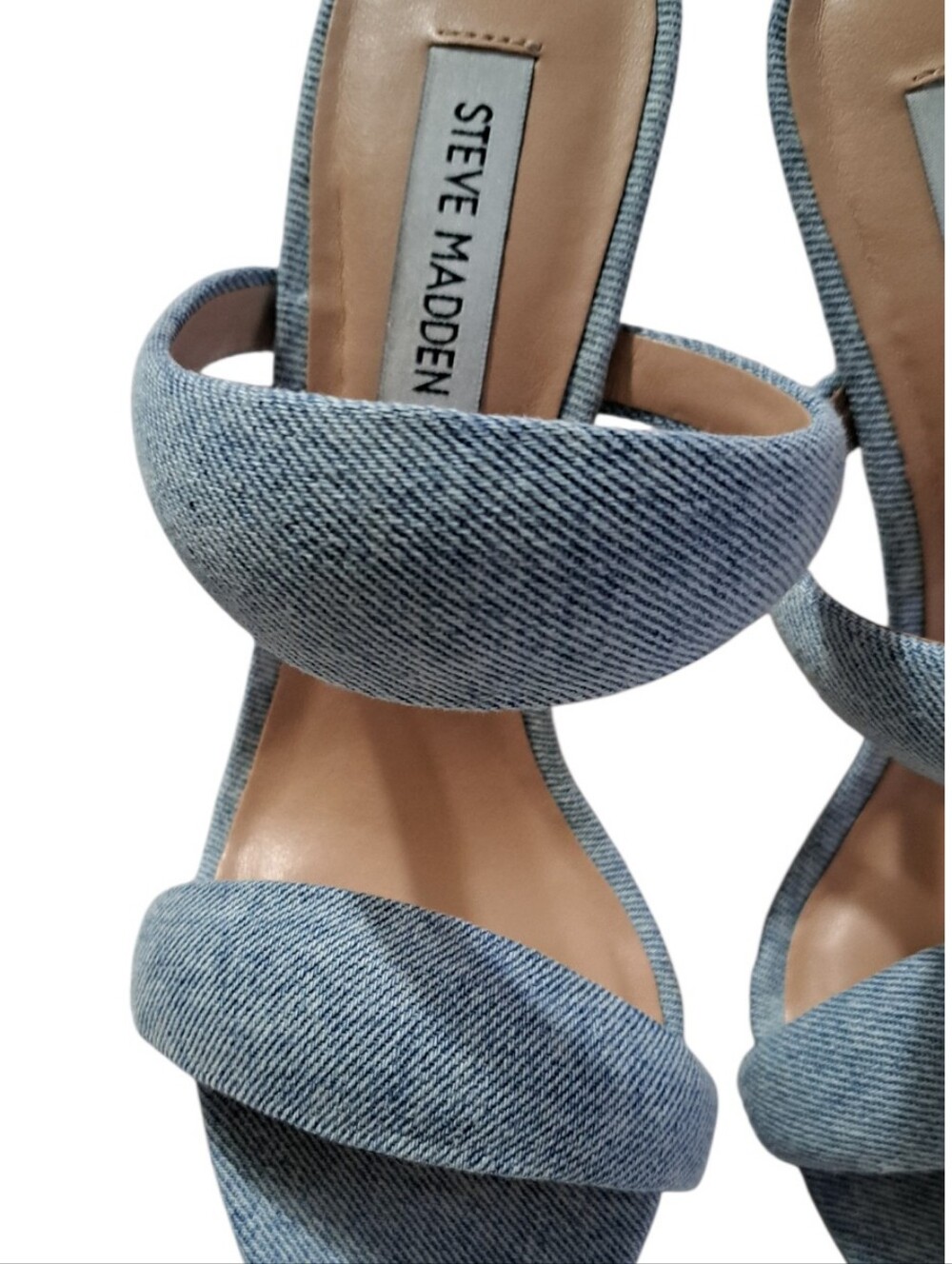 Steve Madden Sudden Denim  Puffy Sandel - Picture 4 of 9